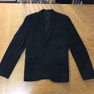 H&M US 36R Slim Fit Black Blazer